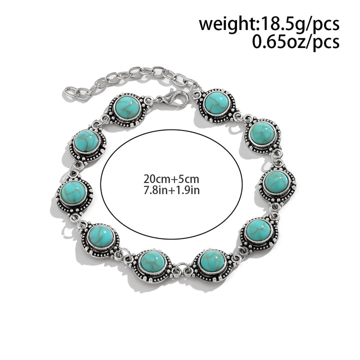 Turquoise Medallion Anklet