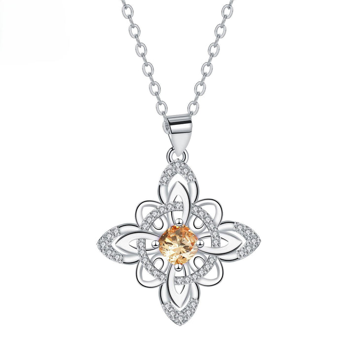 Celtic Birthstone Bloom Necklace