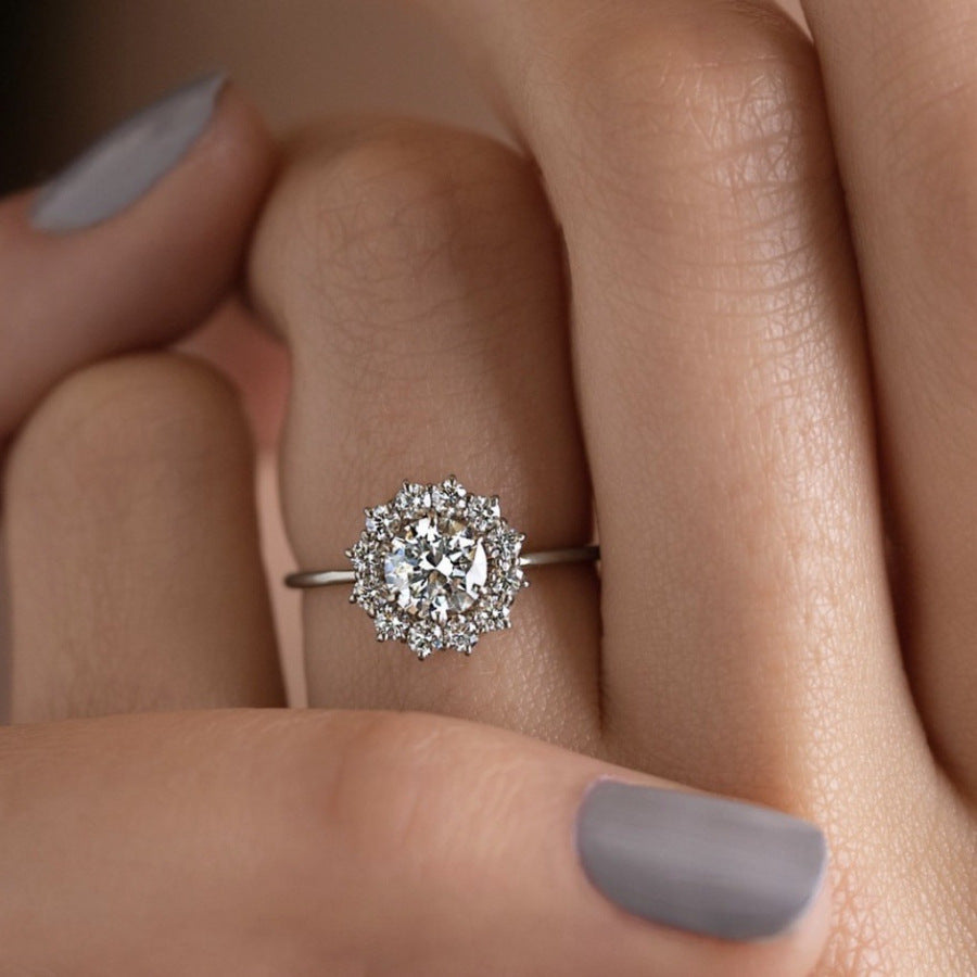 Halo Blossom Ring