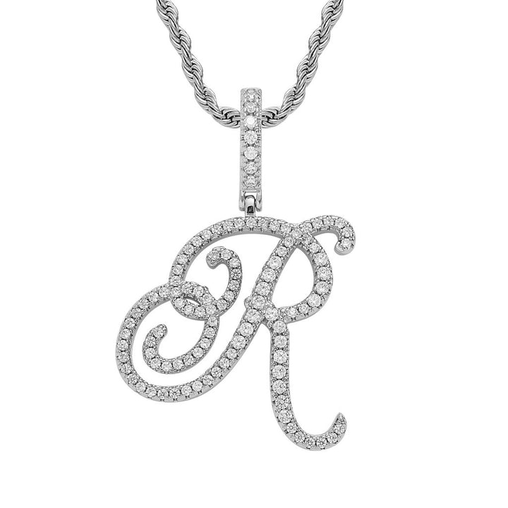 Personalized Letter Zircon Pendant Necklace