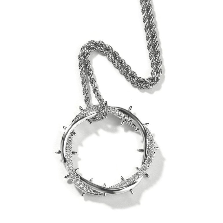 Radiant Edge Pendant Necklace
