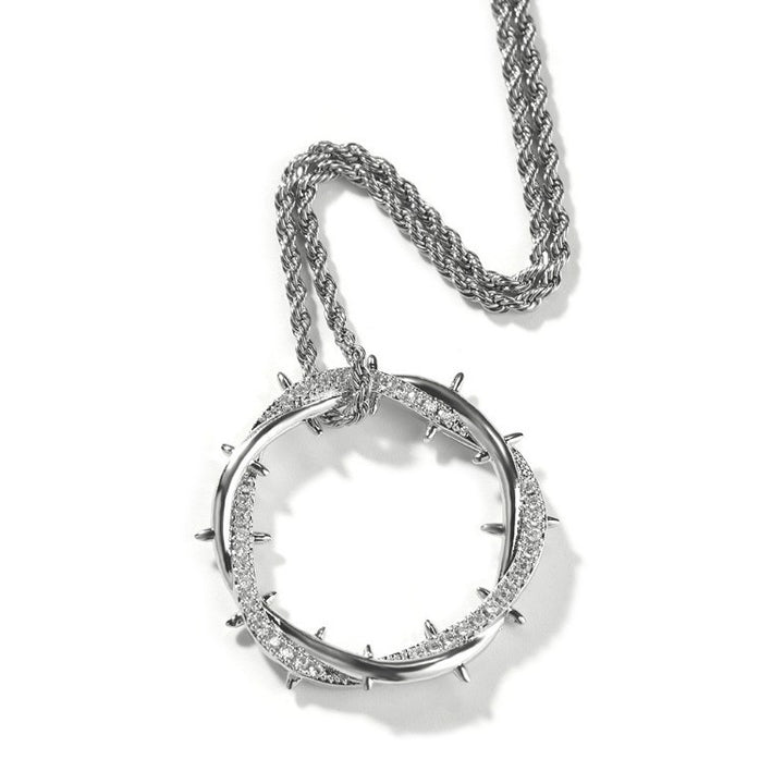 Radiant Edge Pendant Necklace