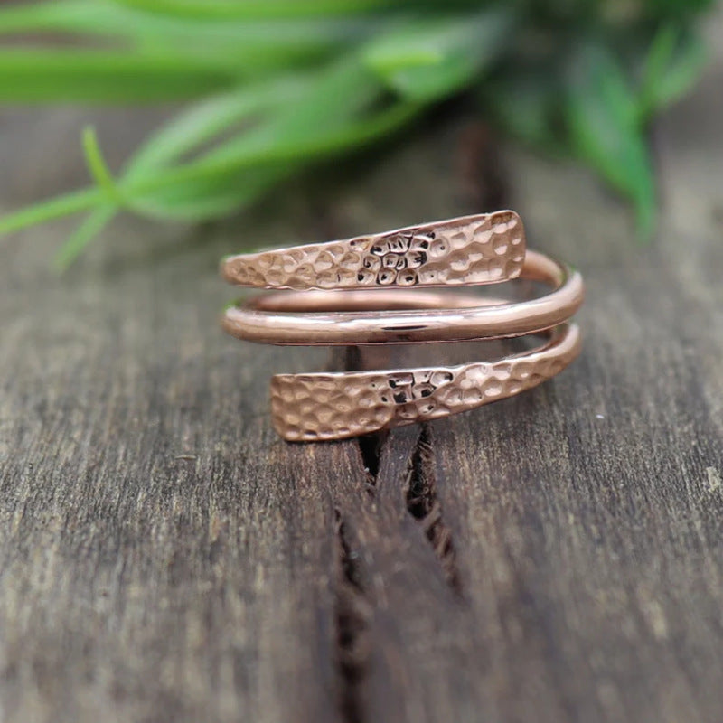 Textured Open Wrap Ring