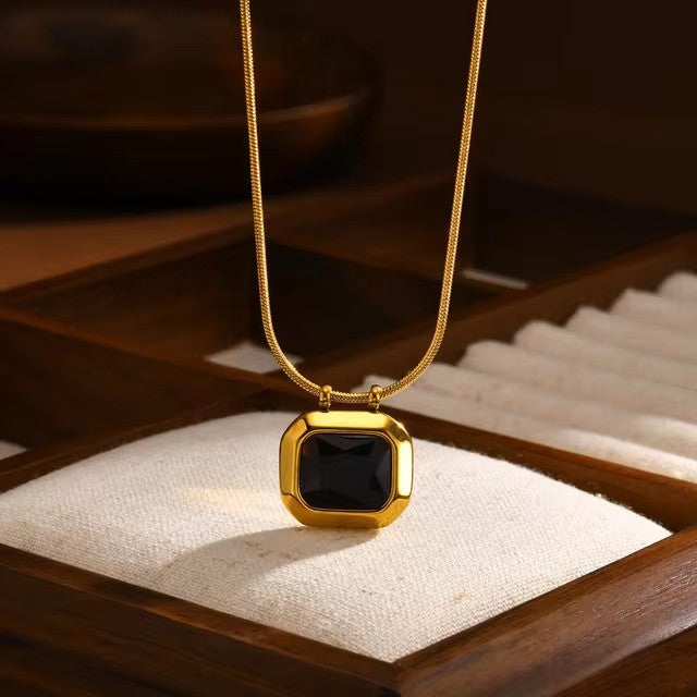 Classic Gemstone Pendant Necklace