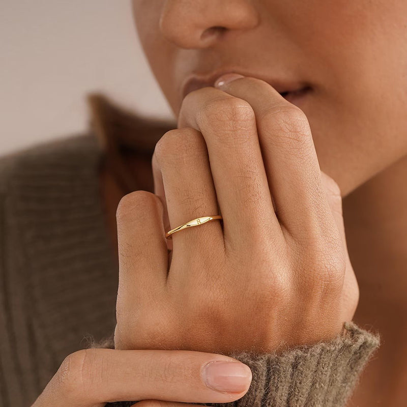 Signature Initial Ring Collection