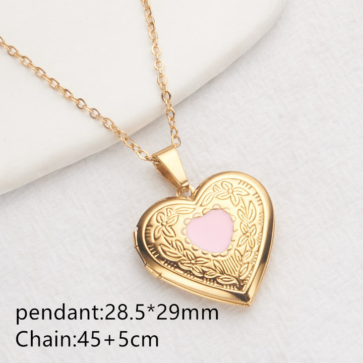 Vintage Heart Locket Necklace