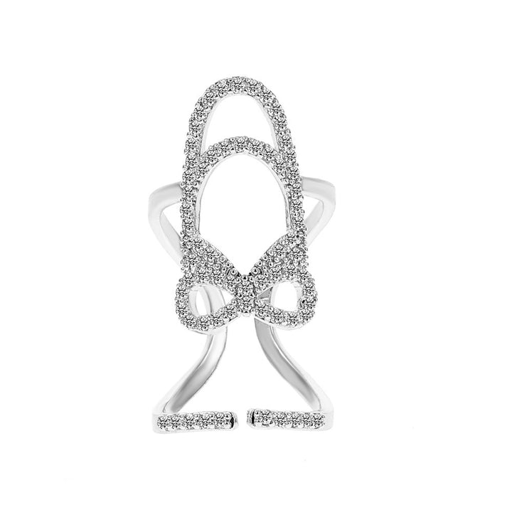 Pavé Zircon Nail Ring