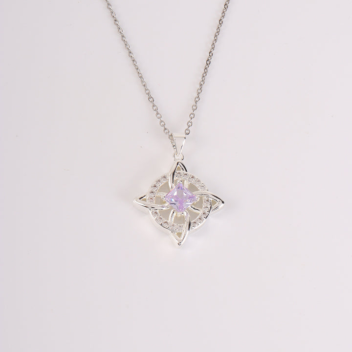 Birthstone Zircon Pendant Necklace