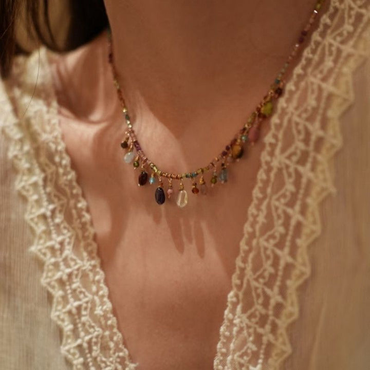 Color Charm Necklace / Bracelet Set Inspired Jewelry