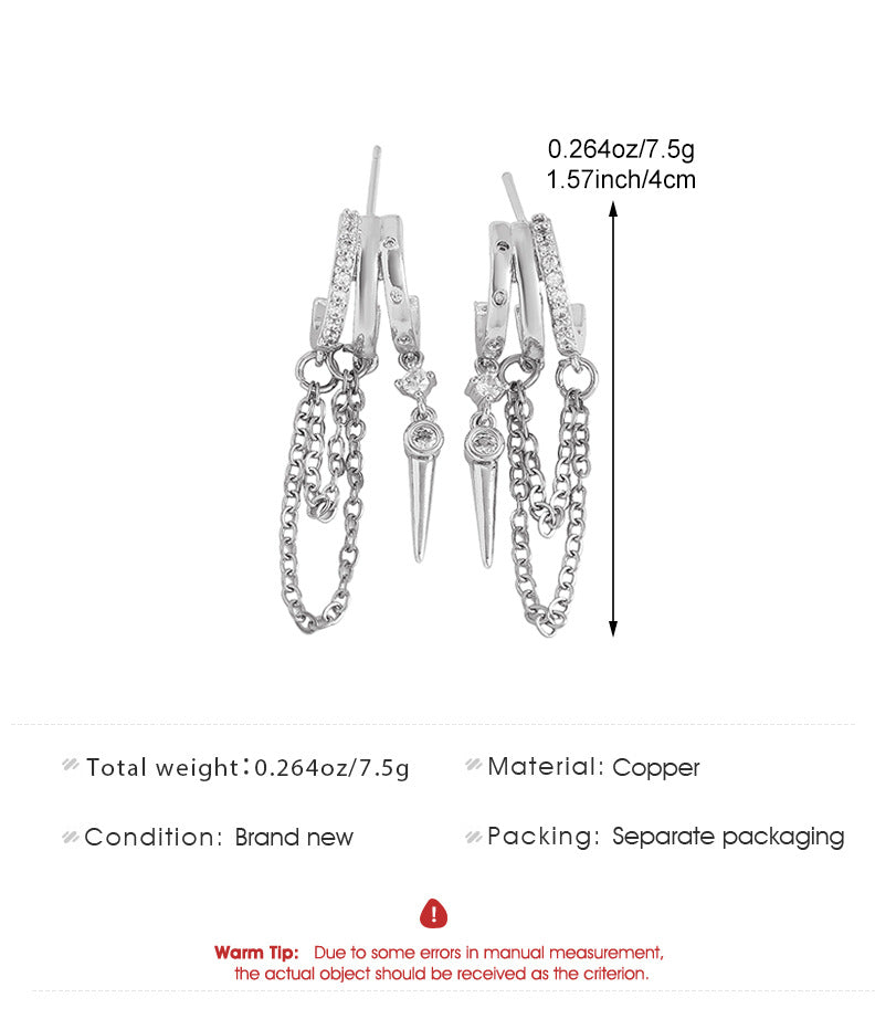 Celestial Chain Drop Earrings