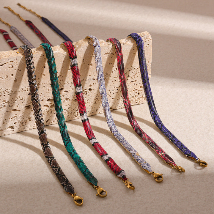 Colorful Snake Chain Necklace