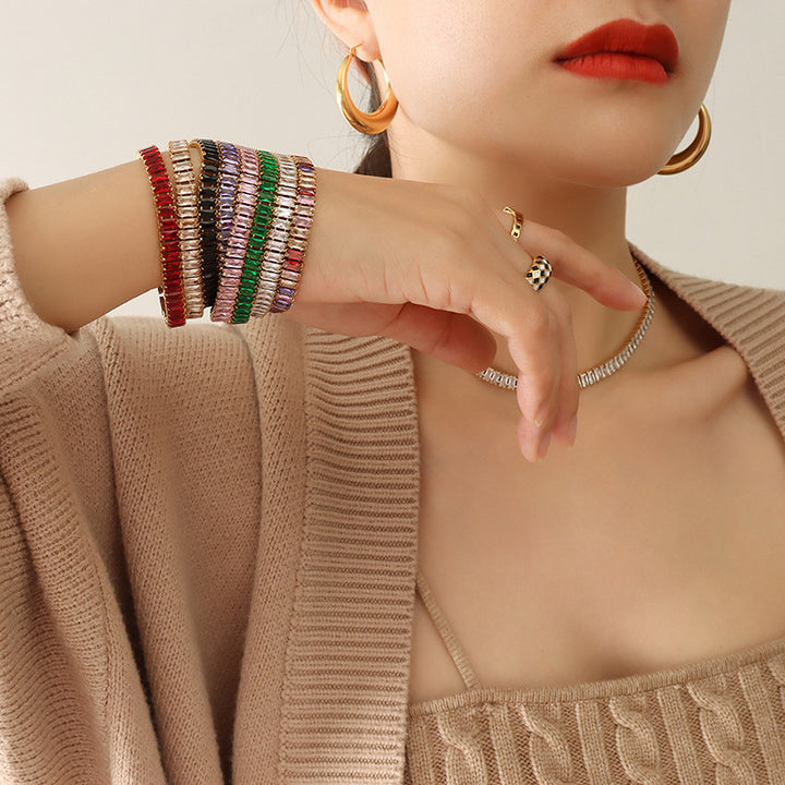 Luxe Zircon Color Bracelet