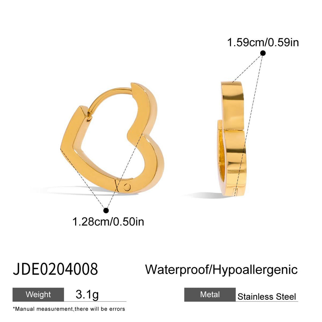 Heart &amp; Star Hoop Earrings