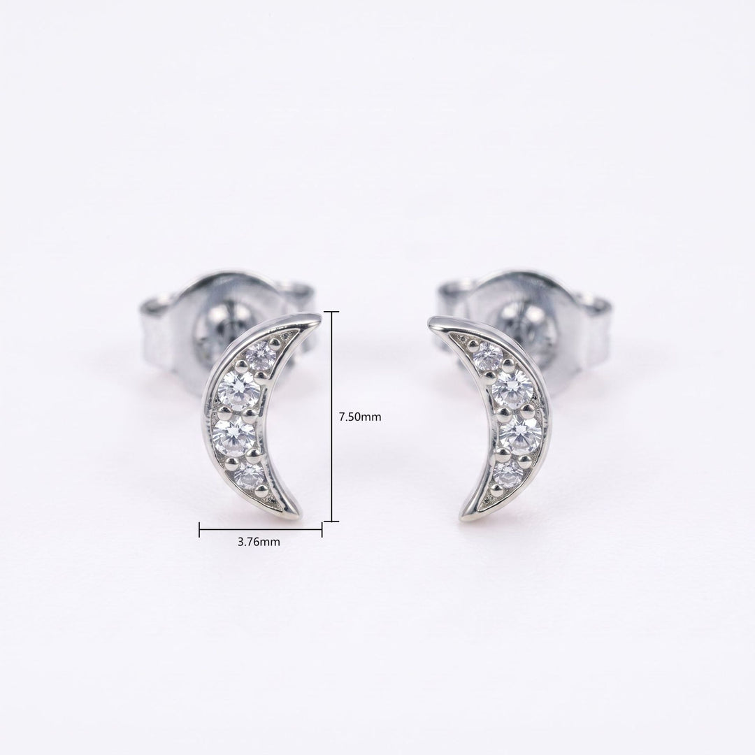 Octagram Zircon Stud Earrings