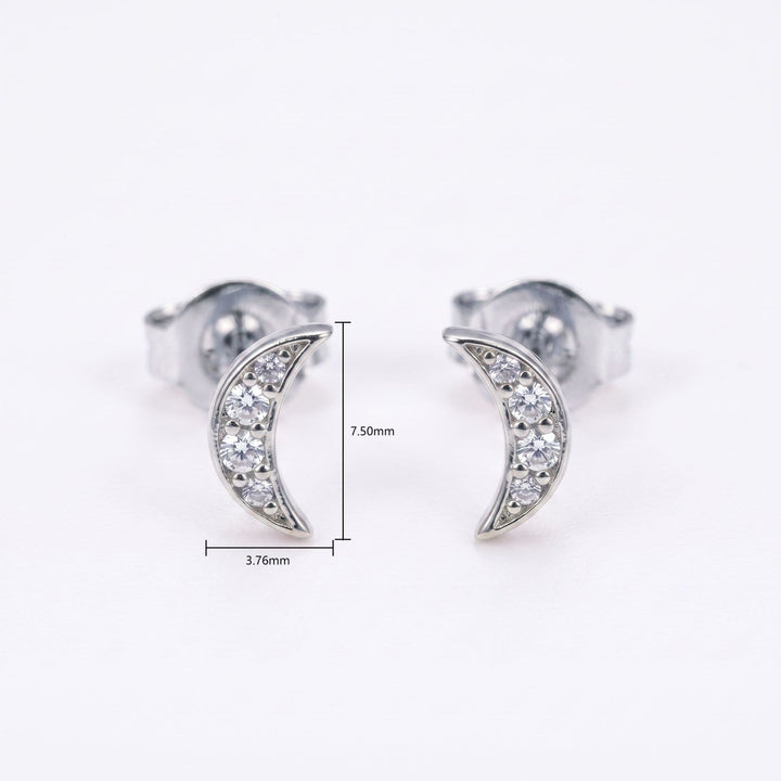 Octagram Zircon Stud Earrings