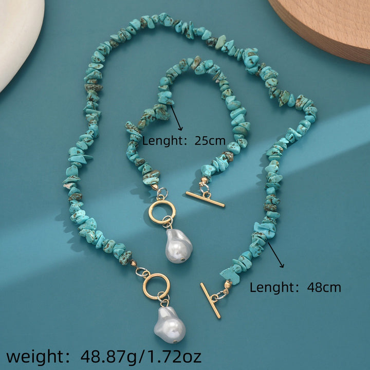 Turquoise Pearl Set