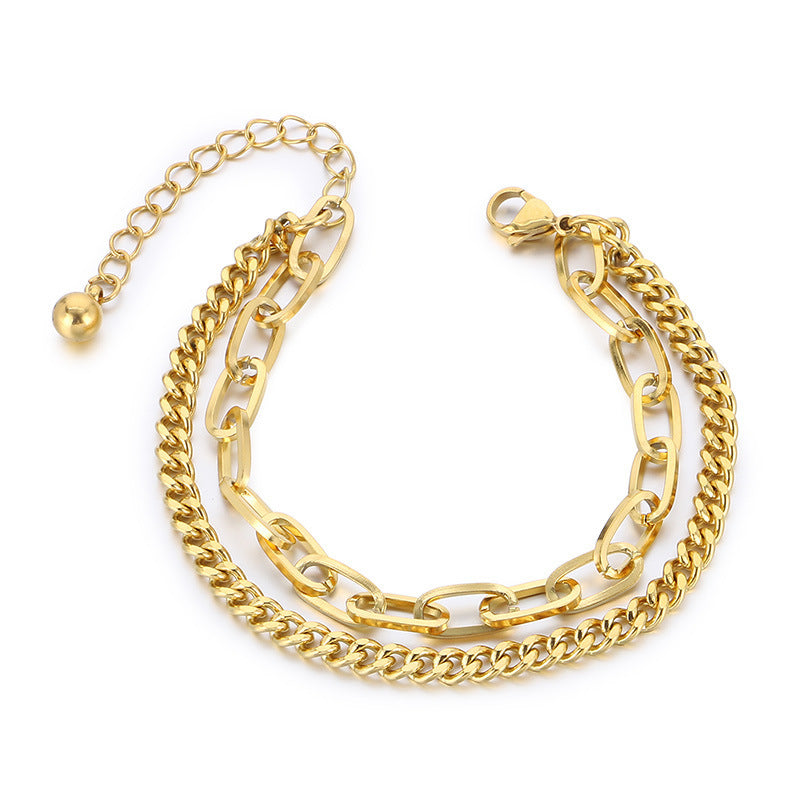 Double Layer Chain Bracelet