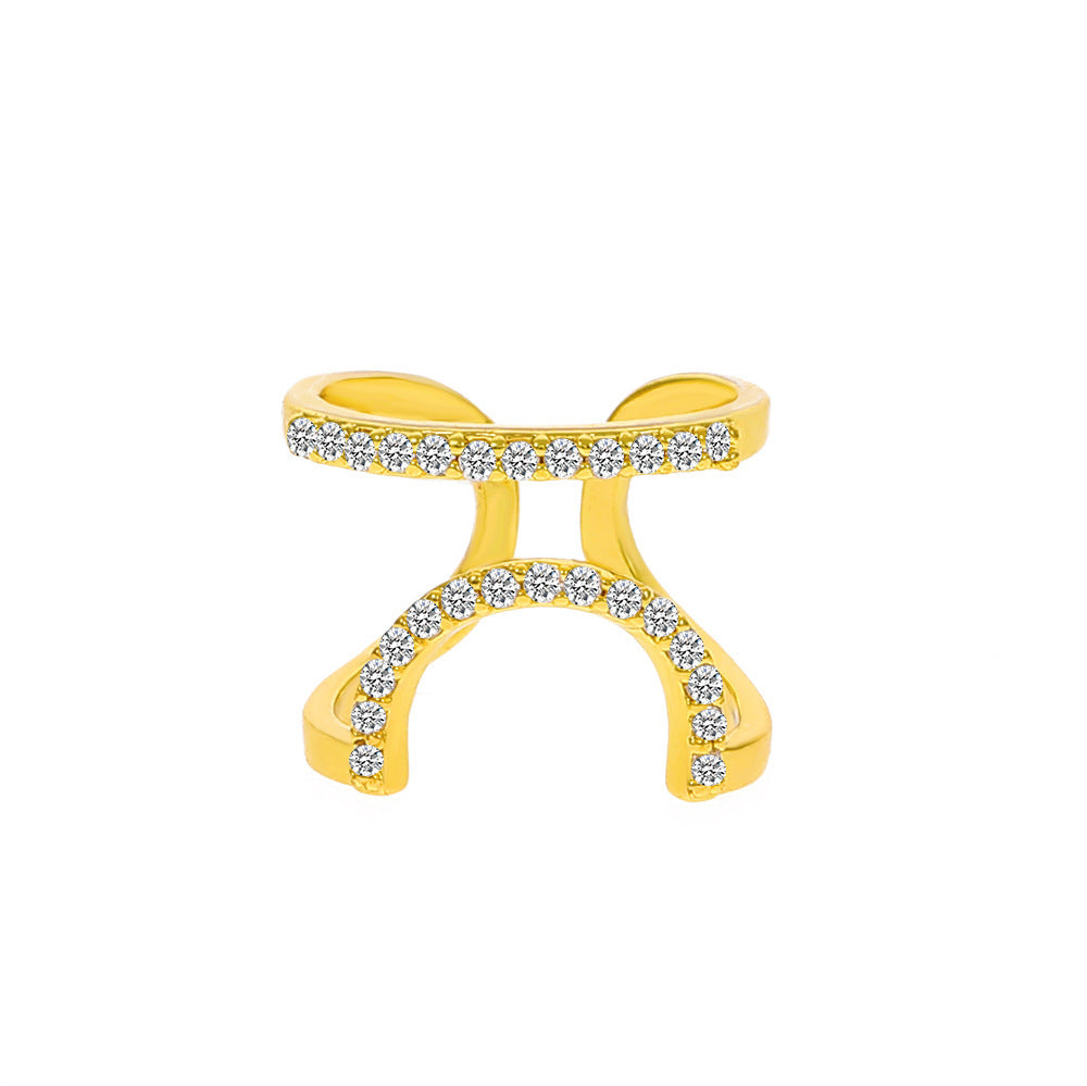 Pavé Zircon Nail Ring
