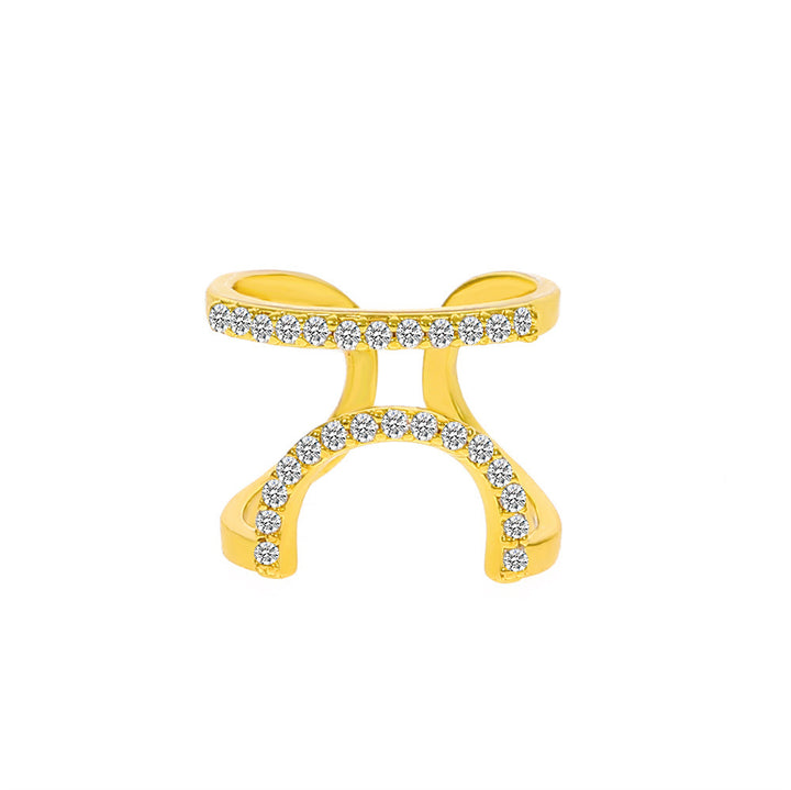 Pavé Zircon Nail Ring