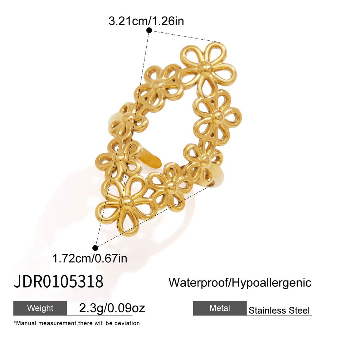 Openwork Woven Wide Ring