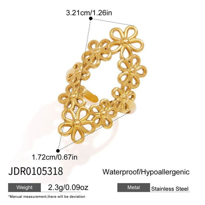 Openwork Woven Wide Ring