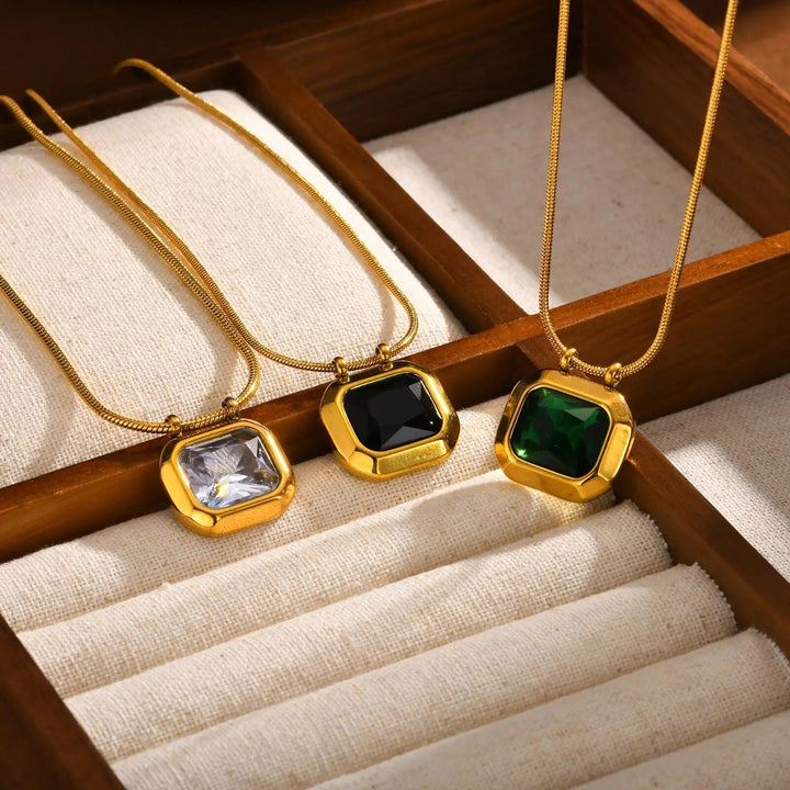 Classic Gemstone Pendant Necklace