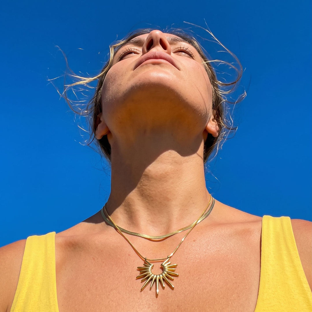 Sunburst Layered Necklace