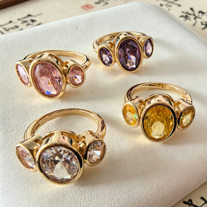Triple Oval Radiance Ring