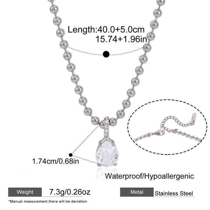 Luminous Bezel Pendant Necklace