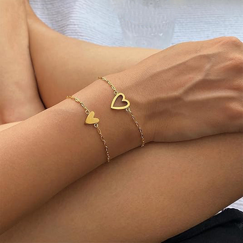 Minimalist Heart Bracelet