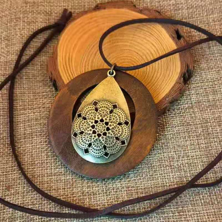 Boho Long Pendant Necklace