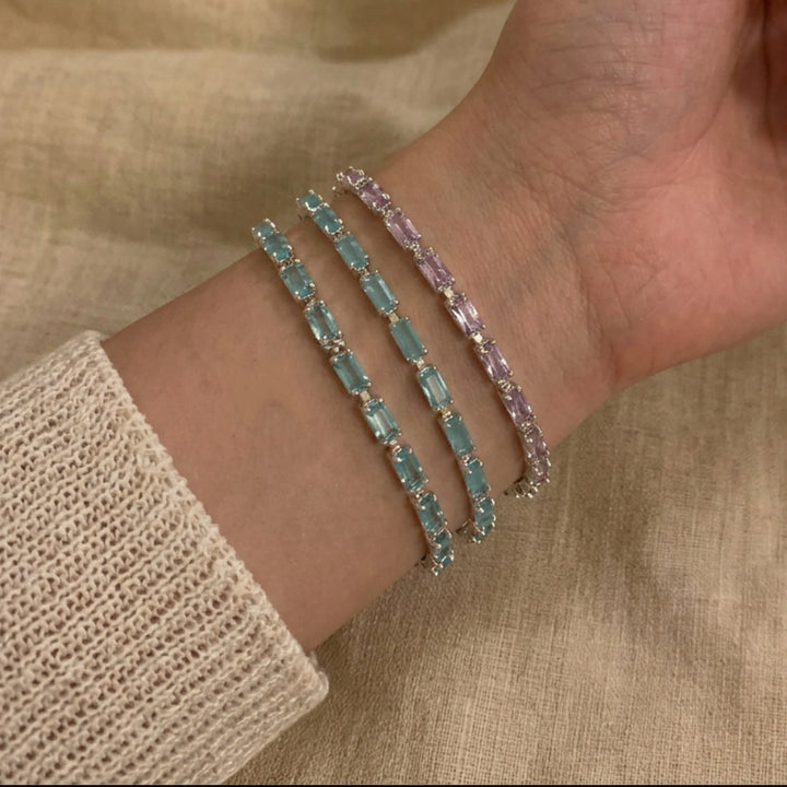 Colorful Crystal Tennis Bracelet
