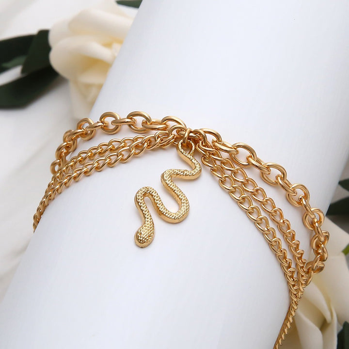 Snake Layered Anklet