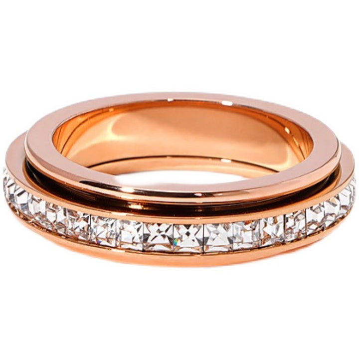 Rotating Zircon Ring