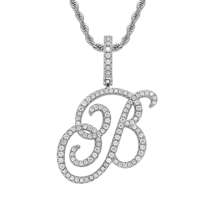 Personalized Letter Zircon Pendant Necklace