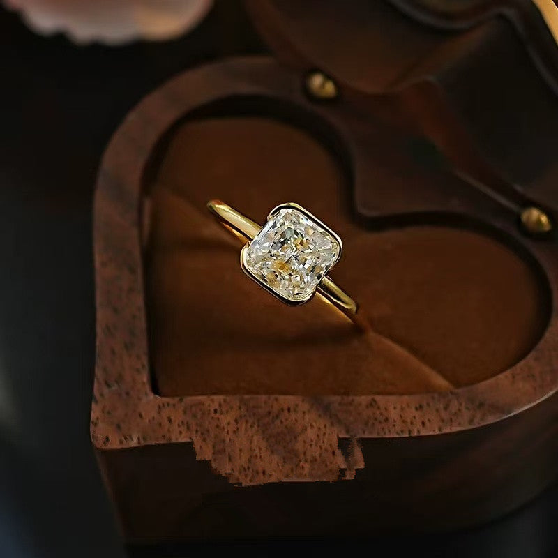 Lumina Cushion Solitaire Ring