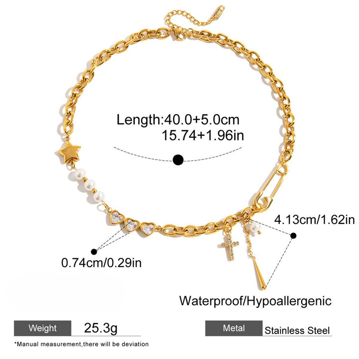 Mixed Charm Chain Necklace