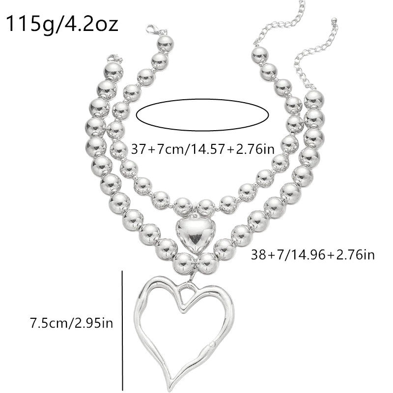 Heart Statement Pendant Necklace