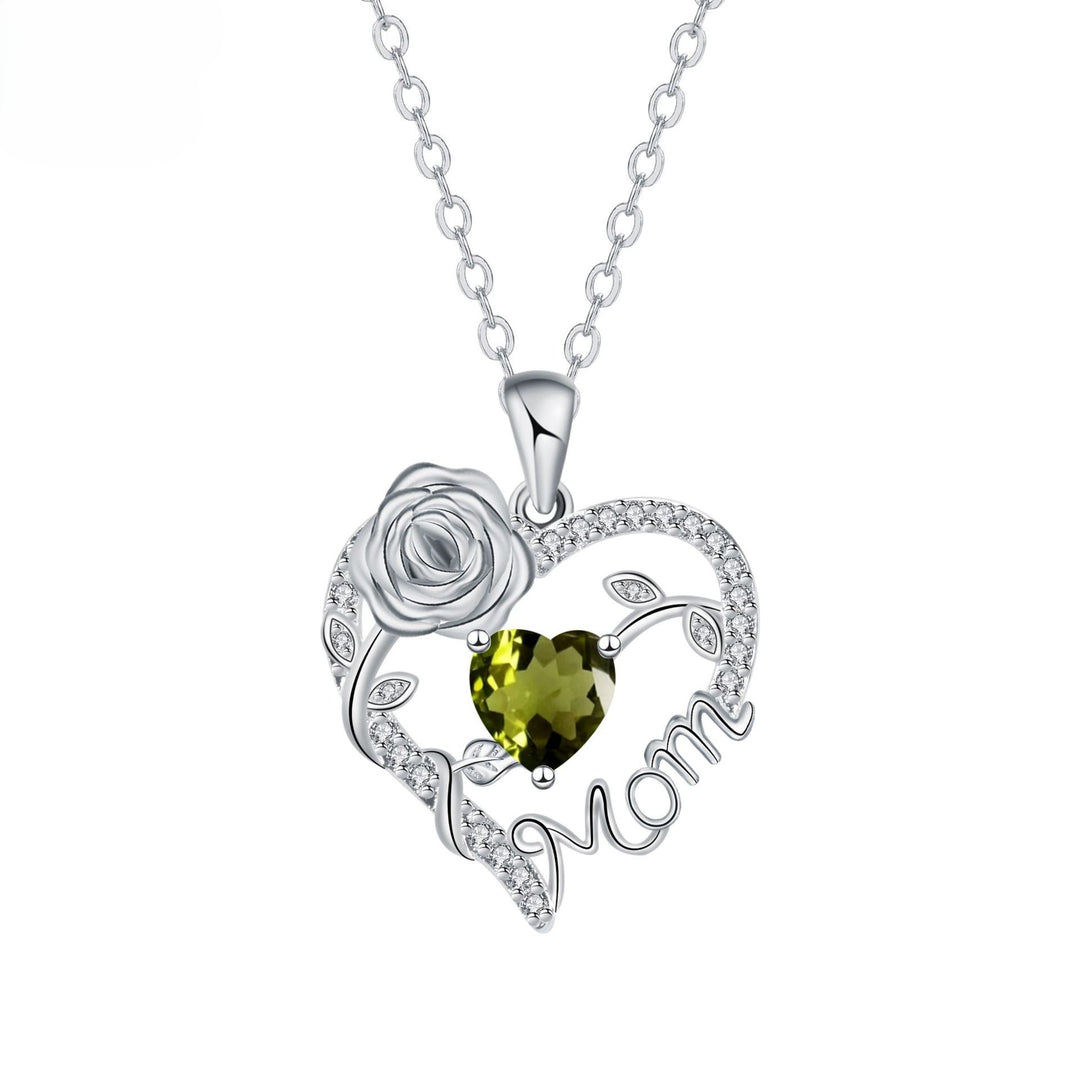Rose Heart Love Pendant Necklace