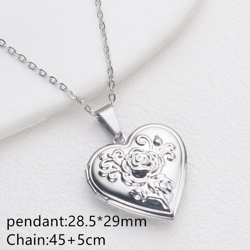 Vintage Heart Locket Necklace
