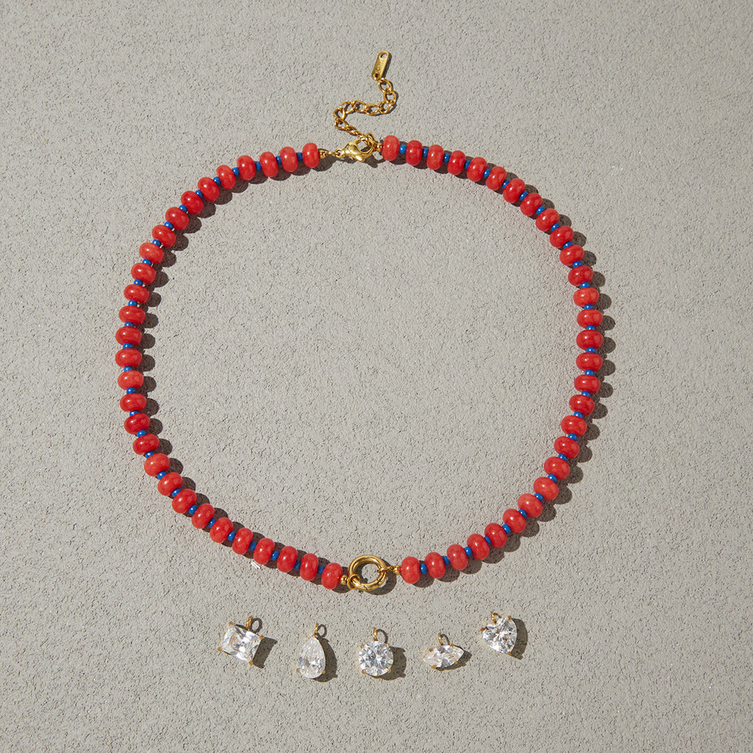 Beaded Charm Necklace
