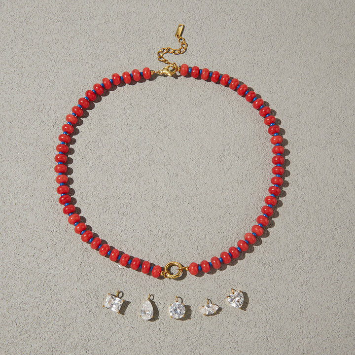Beaded Charm Necklace