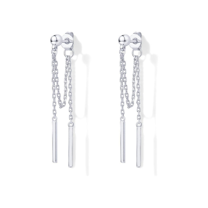 Cubic Zirconia Ball Threader Earscapes