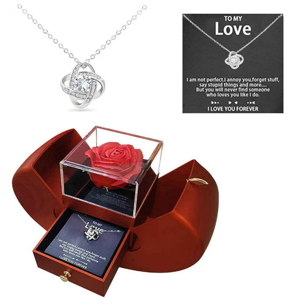 Eternal Knot CZ Necklace
