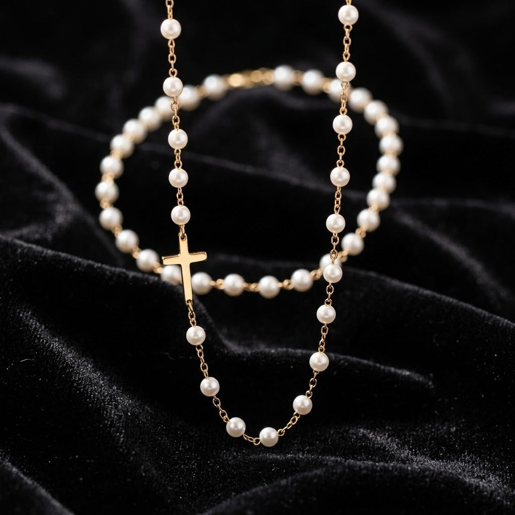 Pearl Cross Jewelry