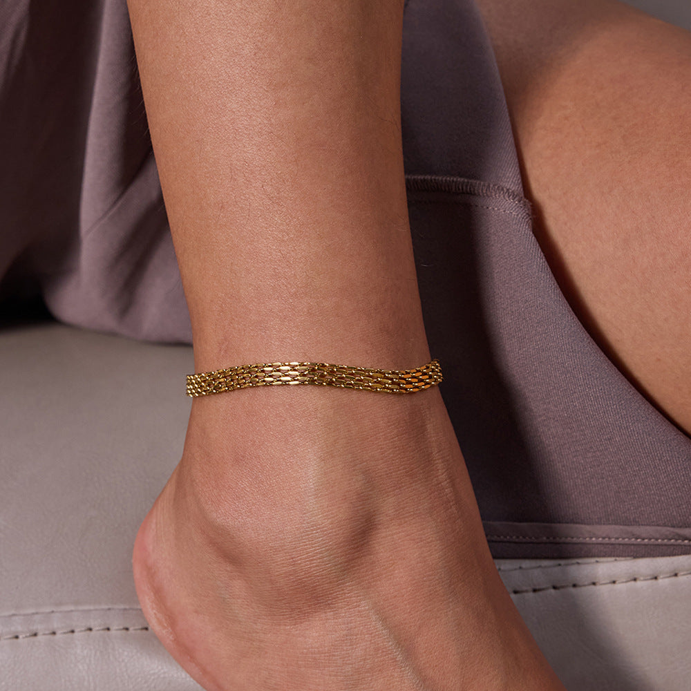Woven Chain Anklet