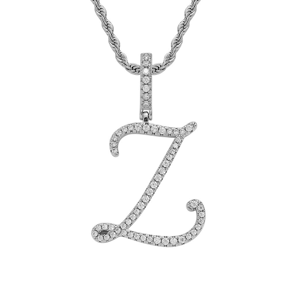 Personalized Letter Zircon Pendant Necklace