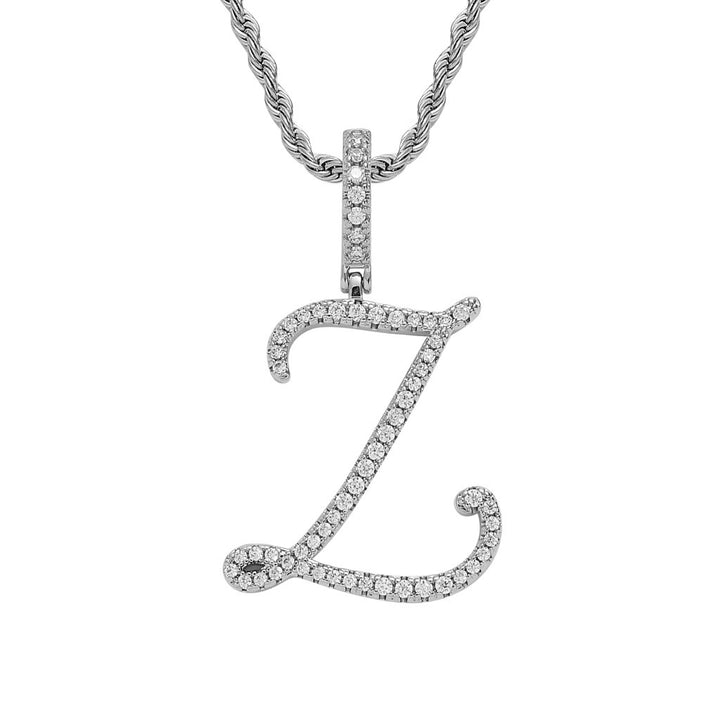 Personalized Letter Zircon Pendant Necklace