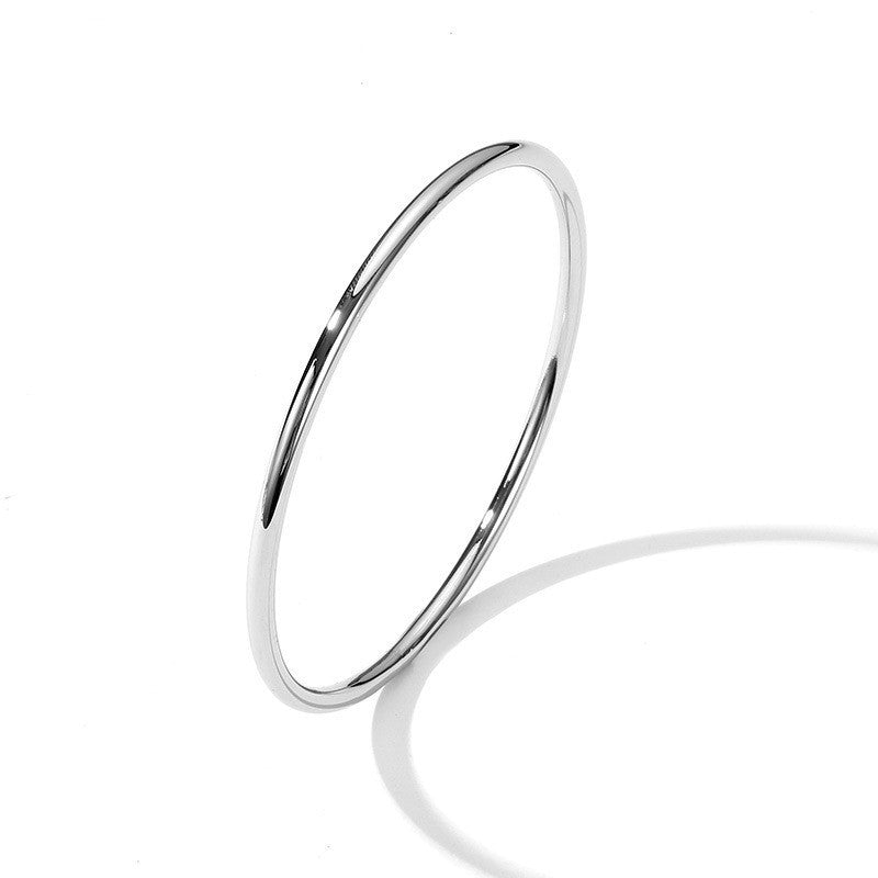 Classic Minimalist Wire Bangle Bracelet