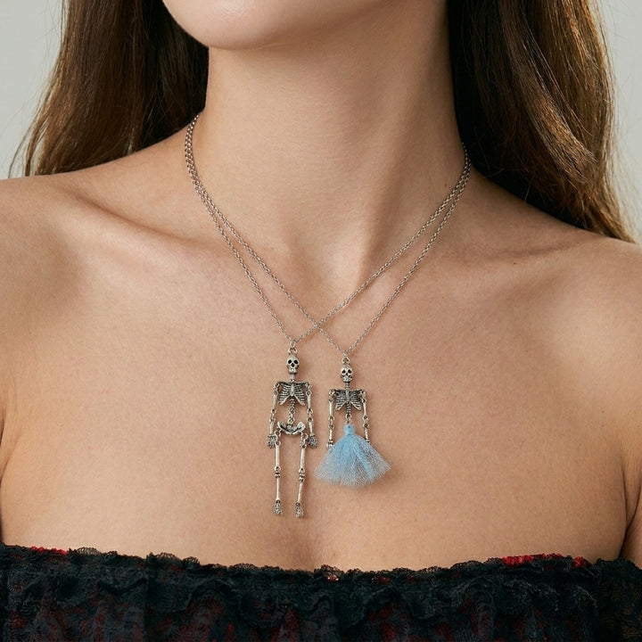 Gothic Skull Necklace &amp; Earrings Set